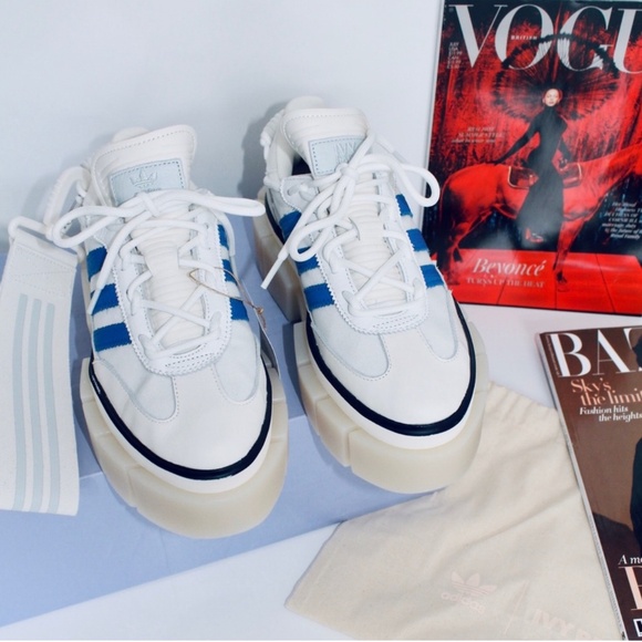 ADIDAS Super Sleek Chunky Beyonce Ivy Park Halls of Ivy Blue White - Picture 2 of 8